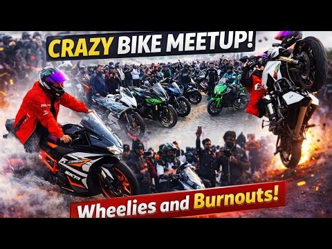 "Craziest Bike Meetup of the Year! 🔥 Wheelies, Burnouts & Mass Ride"