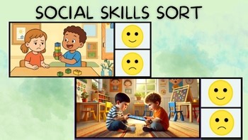 Social Skills Activities: Friendship Behavior Sort