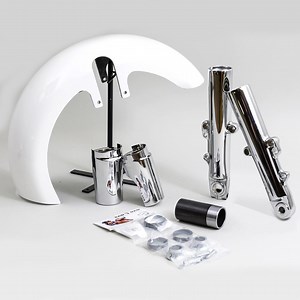 Bad Dad 180 18" Wide Fat Front Tire Kit w/ Fork Legs 2014-2023 Baggers