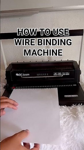 HOW TO USE WIRE BINDING MACHINE #wirebindingmachine #wirebinding #bindingmachine #binding #binder