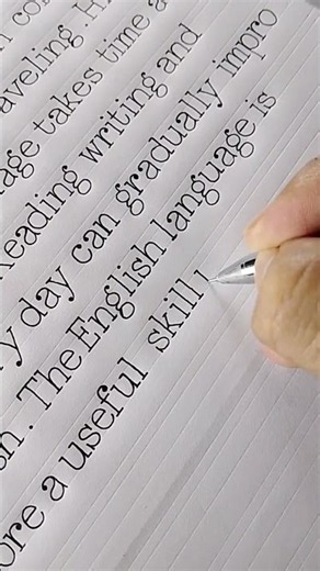Beautiful Print Style English Writing ✍️📖 #handwriting