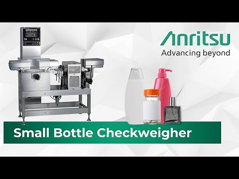 Anritsu's Small Bottle Side Grip Checkweigher