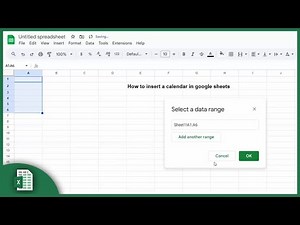 How to insert a calendar in google sheets