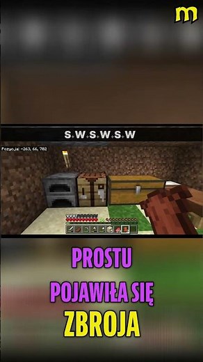Minecraft: Zbroja jednym kliknięciem! Proste i szybkie! #shorts