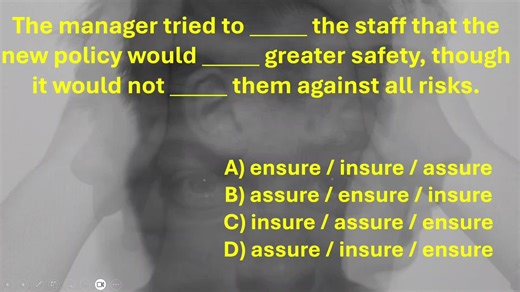 Comment A, B, C, or D. #learning #education #esl #grammar #confusingwords