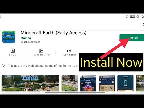 HOW TO DOWNLOAD AND INSTALL MINECRAFT EARTH | FROM GOOGLE PLAY STORE | FOR ANY ANDROID DEVICE
