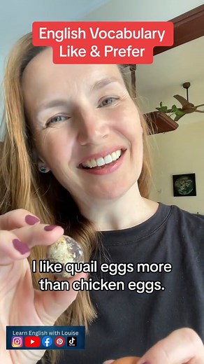 1.5K views · 65 reactions | Improve your English grammar and vocabulary with me. Do you know how to use I like A more than B and I prefer A to B? Follow me for more help with business, English vocabulary, grammar, listening practice, and pronunciation. This video is for learners of English as a foreign or second language. #learnenglishwithlouise #englishvocabulary #learnenglishlanguage #englishgrammar #grammarenglish | Learn English with Louise | Facebook