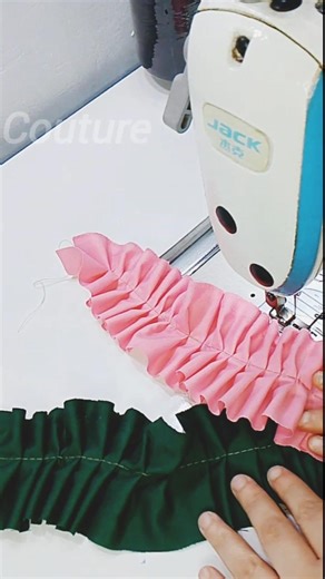 فكرة رااائعة لعمل الكشكشة🧵😍 #خياطة #تفصيل #sewing #couture #day