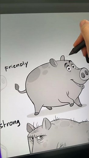 How basic shapes can change a character’s personality!