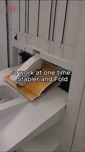 Print A5 Book Auto Stapler and Fold by HP Color LaserJet Managed MFP E877dn E877z