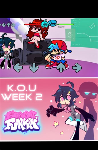 Friday nigth Funkin Vs KOU 🔥 #fridaynightfunkin #fnfmobile #fnfmod #koufnf #nostalgia