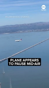 305K views · 792 reactions | Defying the laws of physics? This video recorded over San Francisco on Thursday appears to show a plane just hanging in the air. So what's going on here? The optical illusion is called the parallax effect, a type of visual illusion in which the position of an object in three-dimensional space appears to change, due to a shift in the position of the observer. | ABC News | Facebook