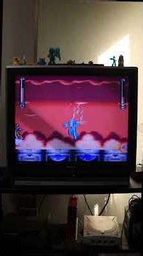 Megaman 7: Cloud Man Boss Battle on CRT (Super Nintendo) #retrogaming #crt #megaman