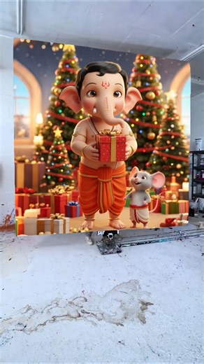 Happy Ganesh Chaturthi Drawing Photo 🌺🥰 Ganesh Ji Painting ❤️ #shorts #ganeshchaturthi #viralvideo