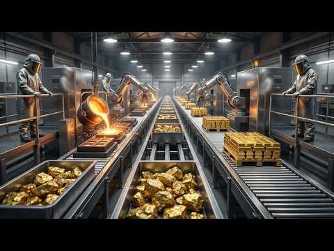 Inside the BIGGEST Gold REFINERY: From RAW Materials to Finished Products (Full Process)