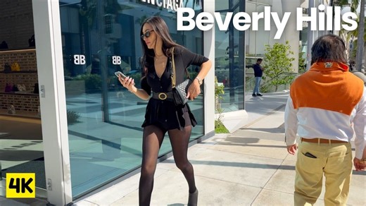 罗迪欧大道的奢华街头🌴 比佛利山庄步行街【4K】