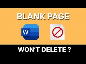 How to Delete Extra Pages in Microsoft Word | 2025 Edition | Delete a Blank Page in Word FAST