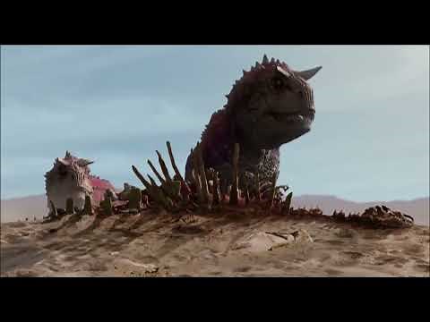 Dinosaur 2000 - Carnotaurus Follows The Herd In The Desert