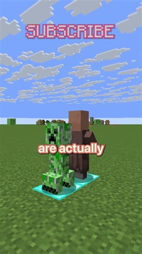 a creeper got stuck with his villager...