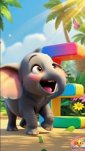 E is for Elephant 🐘 | ABC Alphabet Song for Kids | Learn Letter E