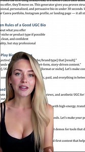 📝 The UGC Portfolio Bio Generator – Write Bios That Land Collabs