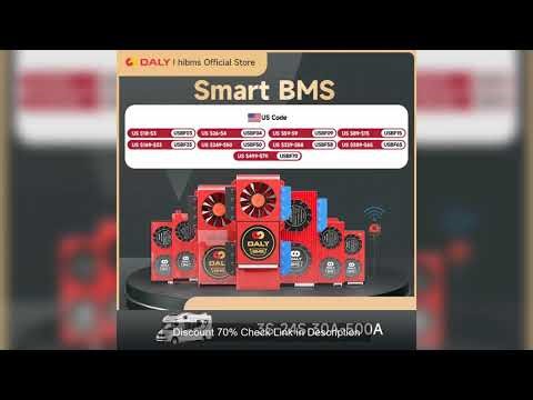 Daly Smart BMS Li-ion 7S LiFePo4 4S APP BMS 8S 24V Lifepo4 BMS 16S 48V Parallel Bluetooth Solar Ener
