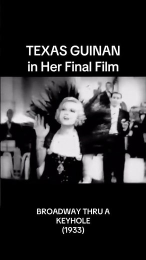 Texas Guinan in BROADWAY THRU A KEYHOLE (1933)! #classicfilm #classicmovies #filmhistory #foryou