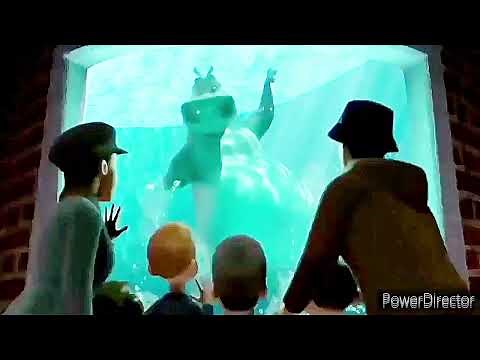Madagascar: gloria the hippo underwater brightened and sharpness