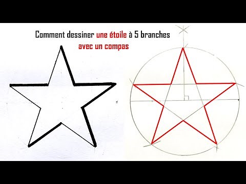 Comment dessiner une étoile à 5 branches avec un compas