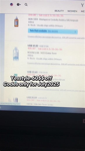 Yesstyle: New Discount Codes for July 2025