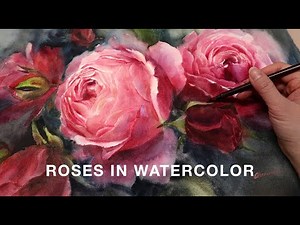 How To Paint Stunning Realistic Roses in Watercolor