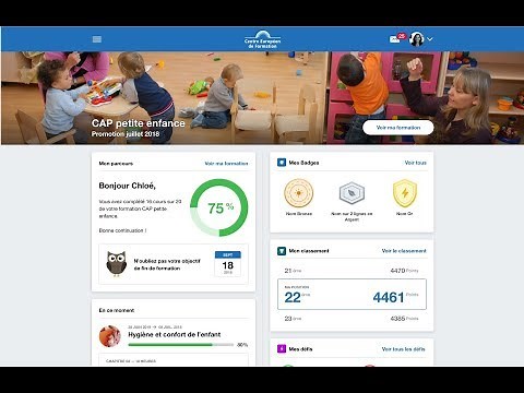 Nouvelle plateforme e-learning du Centre Européen de Formation
