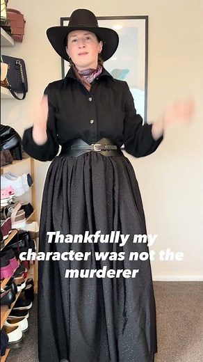 GRWM for a western themed murder mystery party #murdermystery #costumeparty #westernwear #ootd
