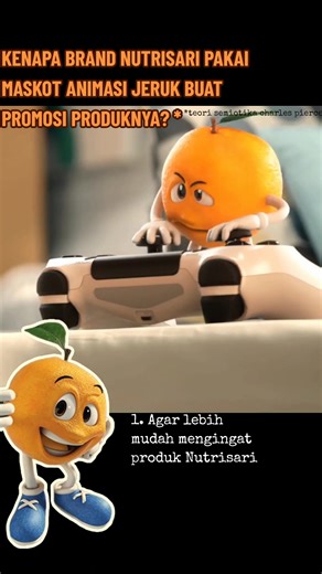 Berdasarkan teori komunikasi Maskot adalah bentuk personifikasi yg memberikan kepribadian pada merek. Ini membantu konsumen untuk lebih mudah mengingat brand dan membangun hubungan emosional jangka panjang. #konsepiklan #iklanjadul #nutrisari #joshuasuherman