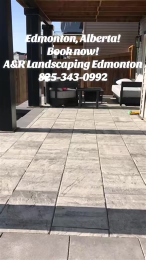 continuing ! KEYSTONE wall ! Look back month ! This slope back yard project was done using Keystone wall blocks! We also built custom patio W/ stairs! We highly recommend keystone wall blocks as they are the strongest block at a reasonable cost ! A&R Landscape inc. 825-343-0992 #outdoorliving #edmonton #yeg