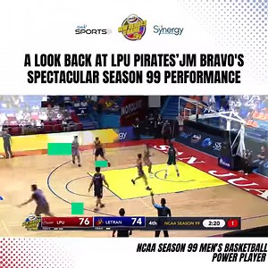 29K views · 185 reactions | NCAA Men's Basketball Power Player  JM Bravo of the LPU Pirates ‍☠️ #NCAASeason99 #GMASports | NCAA Philippines | Facebook