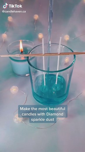 DIY Sparkle Candle Tutorial with Diamond Sparkle Dust