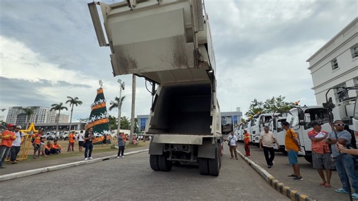 A demo of the garbage compactor by the new contractor - a consortium composed of International Solid Waste Integrated Management Specialists, Inc. (ISWIMS), D.C. Sandil Construction and Realty Development, Inc., and San Igmedio Builders Incorporated. | Tanyag News and Features