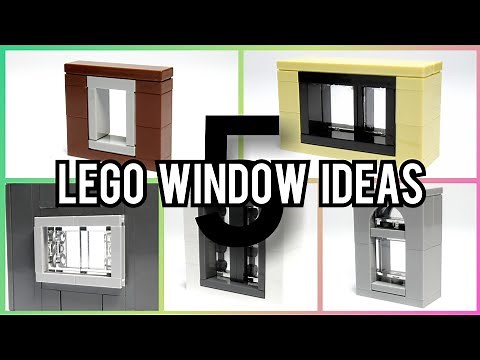 5 Lego Window Ideas | MOC Tutorial