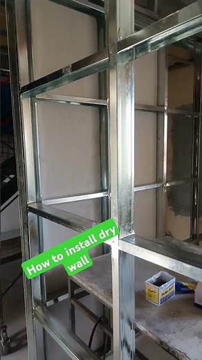 how to install dry wall / construction