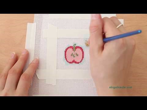 How To Paint a Needlepoint Canvas
