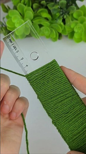 How to make the easiest pine tree? #knitting #crochet #asmr