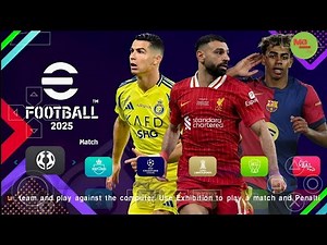 eFootball PES2025 PPSSPP ORIGINAL ISO DOWNLOAD | PES 2025 PSP FULL KITS 25 & TRANSFERS 4K GRAPHICS