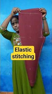 elastic attachment easy method #elastik #stitching #tailoringtips #straightpants