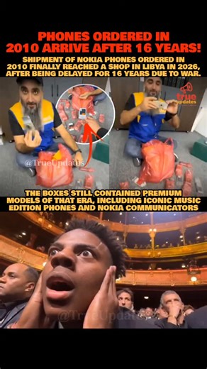 True Updates on Instagram: "Phones Ordered In 2010 Arrive After 16 Years!🤯 A shipment of Nokia phones ordered in 2010 finally reached a shop in Libya in 2026, delayed 16 years due to the Libyan Civil War and supply chain disruptions—containing premium 2010 models like Nokia N8, E7, and C-series music editions still in original boxes. #nokia2010 #libyawar #16yeardelay #symbianphones #nokianc8 nostalgictech supplychainchaos"