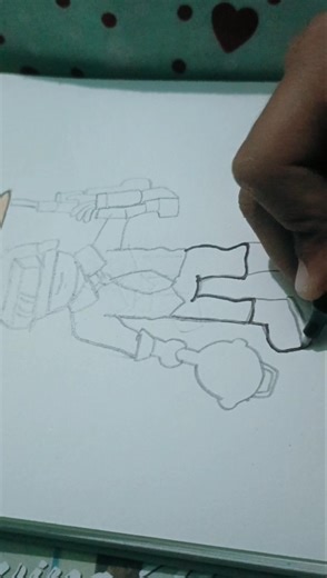 How to draw easy bgmi player 😱😱#trendingshorts #drawing