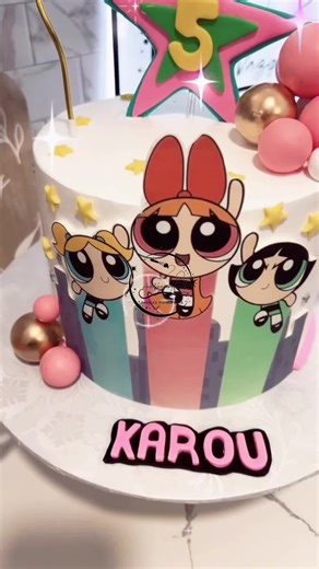 Deliciosos Pasteles en Crema Chantillí Powerpuff Girls