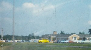 Archival 8mm Film Car Driving Across America in 1950's