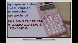 Missing the traditional S D Key with the new Casio CLASSWIZ FX-991CW? Worry no more! You can now convert fraction into Decimal, Improper and Mixed Fraction, Eng Notation and Sexagesimal by simple pressing the FORMAT KEY of the new CLASSWIZ! And, that's another PLUS factor for you to SWITCH to the NEW CLASSWIZ! | CASIO Calculators Philippines