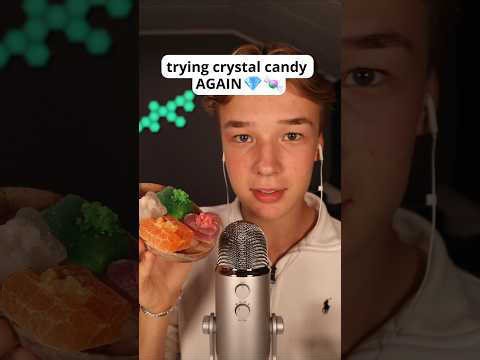 ASMR Trying Crystal Candy AGAIN🔮🍬 #asmr #asmreating #asmrsounds #asmrfood #asmrcommunity #asmrvideo